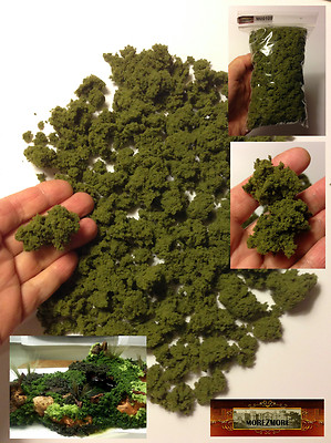M00109 MOREZMORE Faux Fake Artificial Moss SWAMP Clump-Foliage Burnt Grass