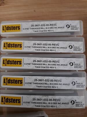 Lidsters 0,3750'' GEWINDEFRÄSER 20,5 GRAD 25-3601-032-00-REVC Tiain beschichteter Cutter