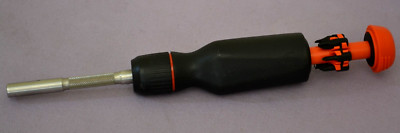 LTT Linus Tech Tips Multi-Bits Orange/Black Ratcheting Screwdriver -- Excellent