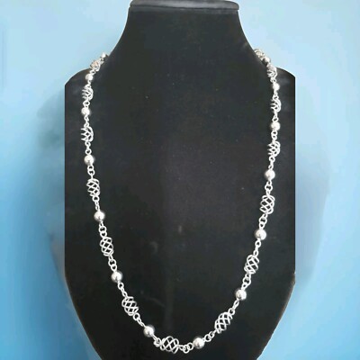 Erick's Sterling Silver 34 in.long Necklace Taxco.925