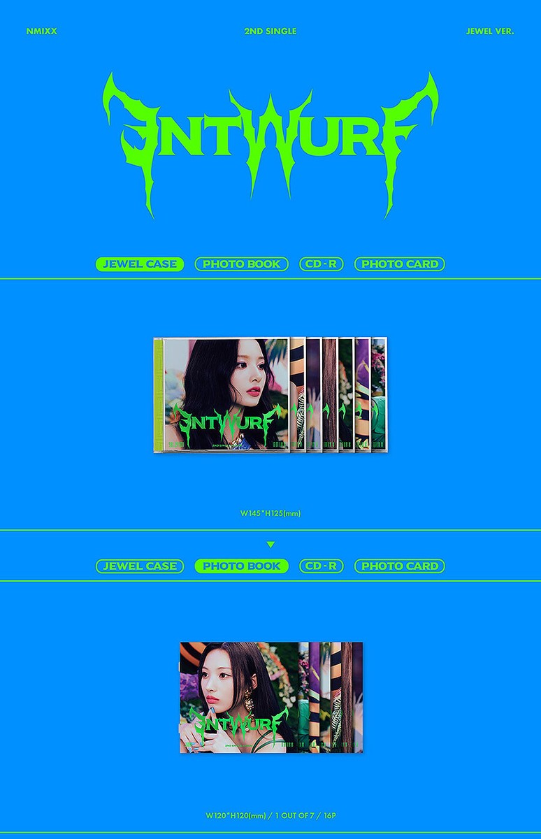 NMIXX [ENTWURF] 2nd Single Album JEWEL CASE Ver CD+Photo Book+Card