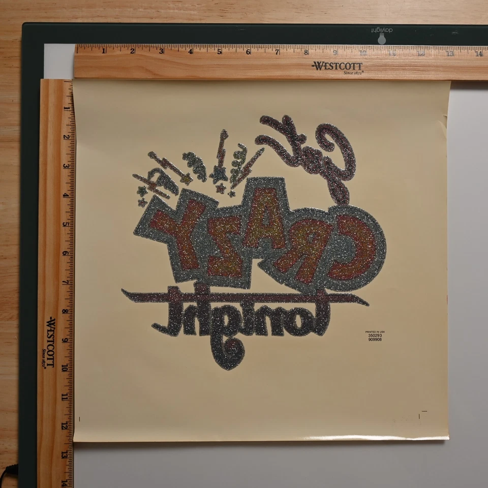 Винтажная теплопередача 1970-х | Get Crazy Tonight | новая из старых запасов футболка с рисунком - Изображение 2 из 3