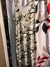 Forever 21 size XL White and Brown Bodycon Maxi Dress