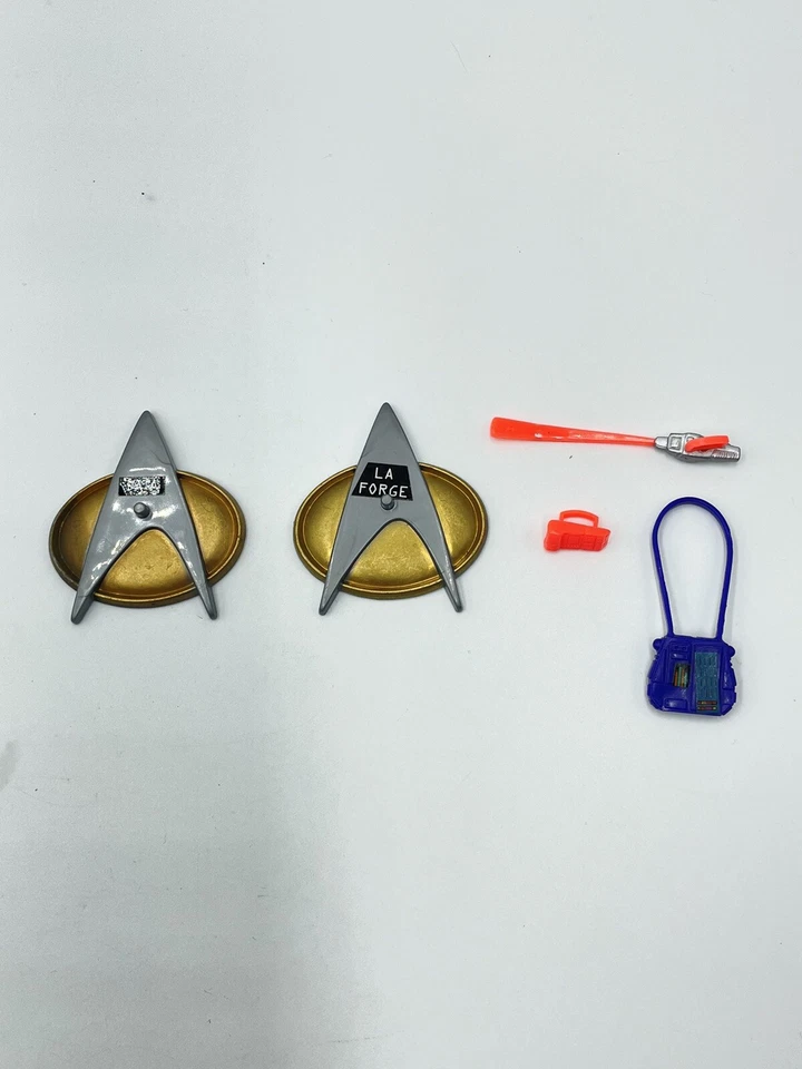 Lote de 3 figuras de acción y accesorios de Star Trek The Next Generation años 90 Foto 4 de 4