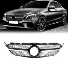 KARPAL Front Diamond Grille Grill Compatible With 2019-2021 Mercedes Benz