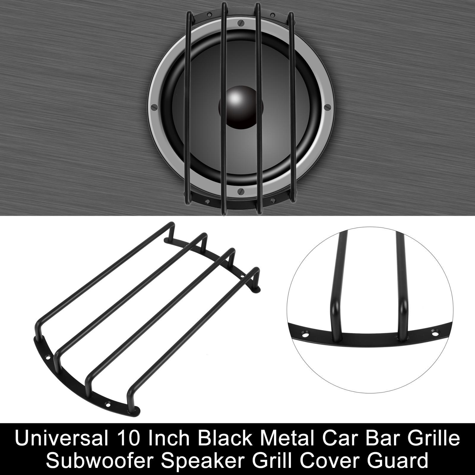 Universal 10" Metal Car 4 Bar Grille Subwoofer Audio Speaker
