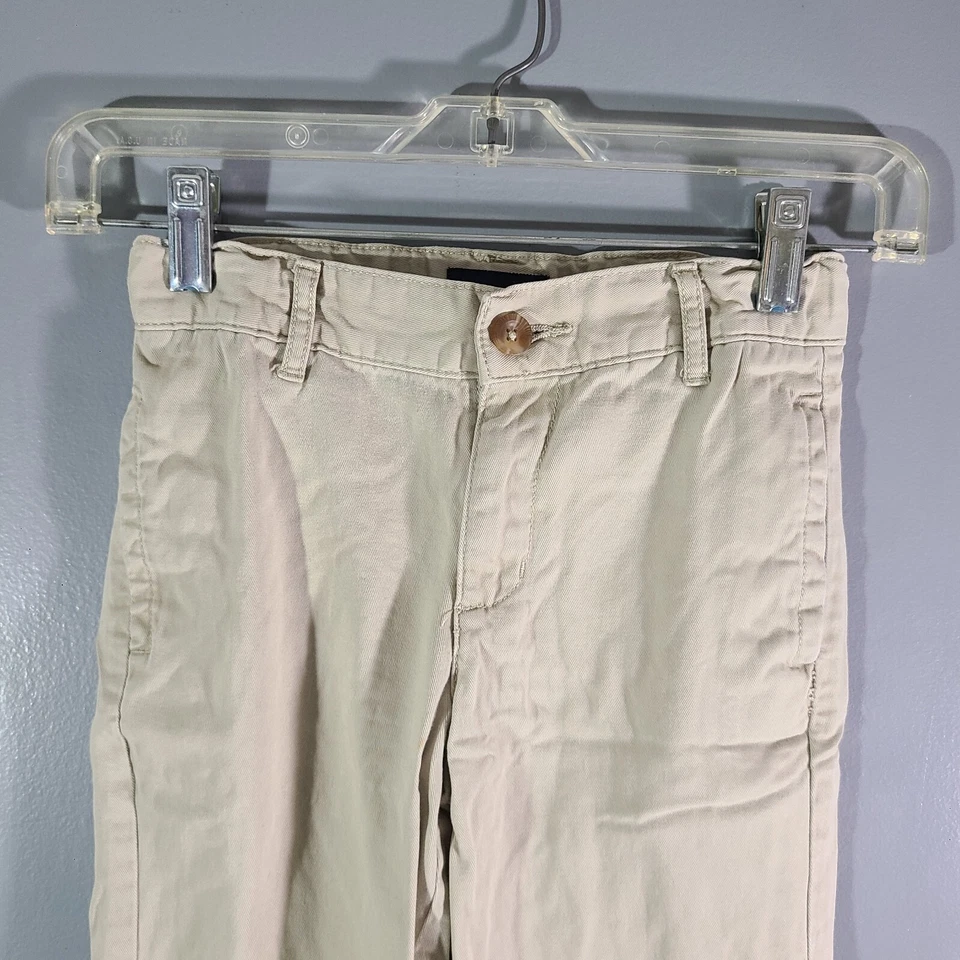 Pantalones de mezclilla Place pierna recta ajustados caqui cintura ajustable niños talla 6 Foto 2 de 4