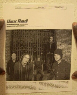 VEX RED 廃盤!希少デビューLPレコード Vex Red Press Kit And Photo Start With A Strong And Persistent