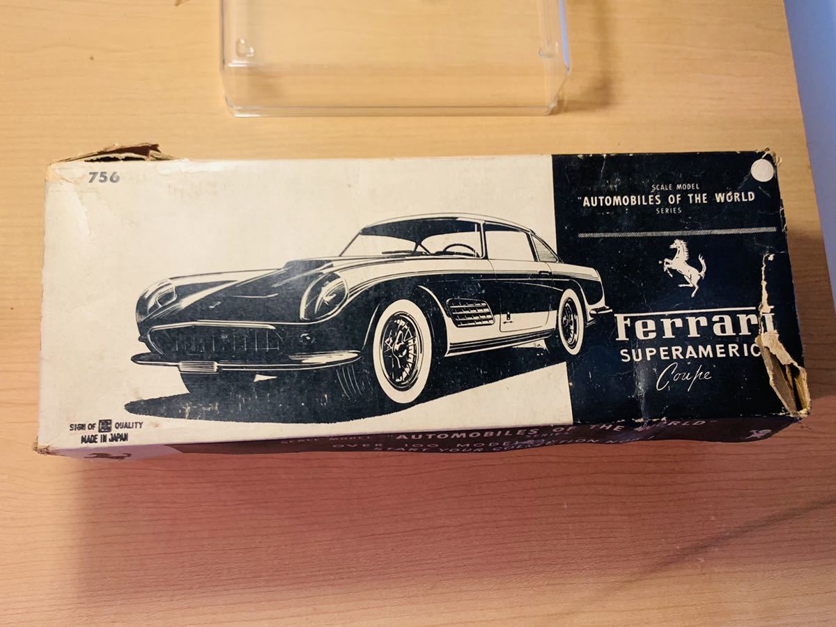 Bandaiya Bandai Ferrari Super America Tinplate Miniature Car Bandaiya Bandai Ferrari Super America Tinplate Miniature Car