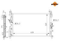 KüHler, MotorküHlung Nrf 59272 FüR Opel Corsa E Adam