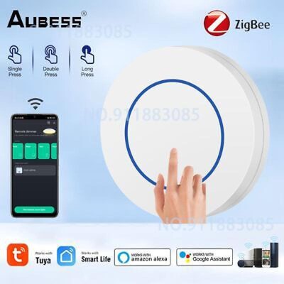 Tuya ZigBee Smart Button Scene Switch Wireless Automation On Off Key Scenario Co