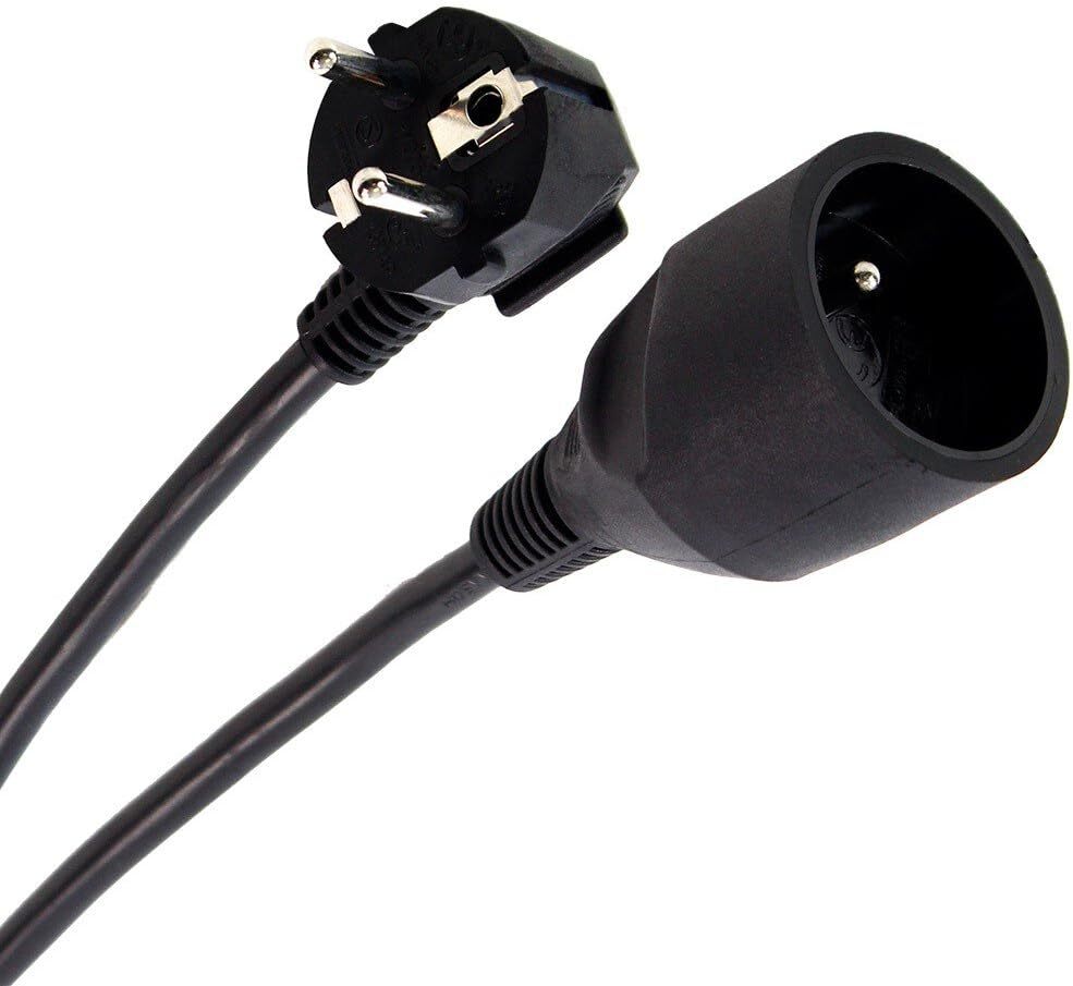 Plugger Rallonge électrique 5 m Noir