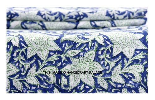 E-Tailor® Indian Ethnic 100% Cotton Voile Running Hand Block Print - Foto 8