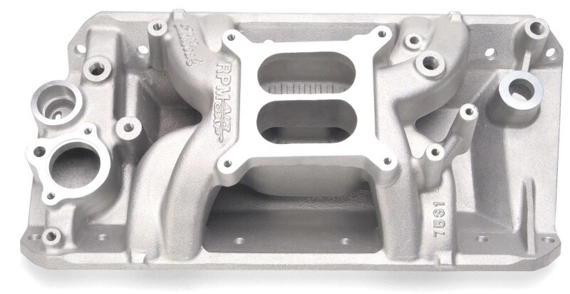 Edelbrock AMC para colector de espacio de aire 304-401 motores CI Foto 2 de 4