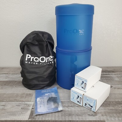 #ad #ad ProOne Big II Gravity Water Filter System Plastic Spigot with 3x 5quot; G2.0 Filters $200.00