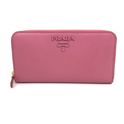 【中古】プラダ PRADA 1ML506 ラウンドファスナー長財布 サフィアーノ SAFFIANO L PEONIA ピンク系 PINK 箱付 レザー Zip Around Wallet leather s-l400.jpg