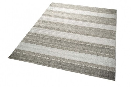 Teppich Modern Flachgewebe Gestreift Sisal Optik Küchenteppich Küchenläufer Grau - Bild 2 von 7