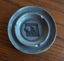 Vintage 1999 Marlboro Unlimited Pewter Ashtray ~ Locomotive Promotional