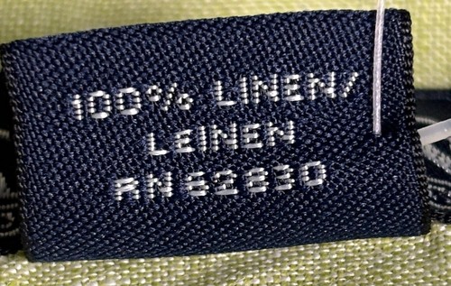 New Lands' End Top Size 20W Button Down Green Linen Long Sleeve Preppy Classic - Picture 9 of 11