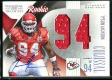 2009 National Treasures Rookie Colossal Material Signatures 23 Tyson Jackson /32