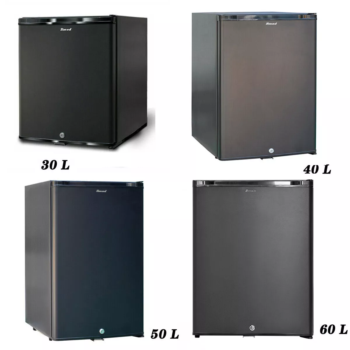 SMAD 12V Fridge Camper Refrigerator 2 Way Cooler RV Caravan Silent With Lock