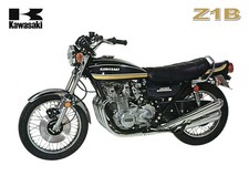 KAWASAKI Poster Z1 KZ900 Z1B