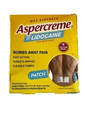 Aspercreme Max Strength Lidocaine Patch