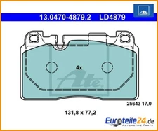Brake pad set, disc brake ATE ceramic ATE 13.0470-4879.2