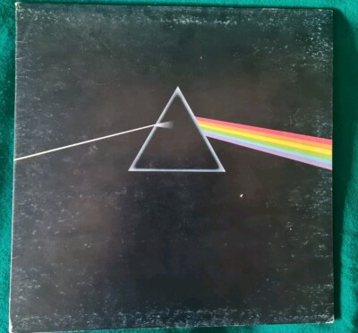 PINK FLOYD Dark side of the moon lp 1973 1. Auflage DEU komplett mit Poster und Stickern