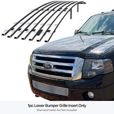 Fits 2007-2014 Ford Expedition Lower Bumper Billet Grille Grill Insert