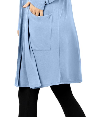 NE PEOPLE Damen Basic Langarm vorne offen lässig Taschen Cardigan NEUJ1440 - Bild 121 von 125