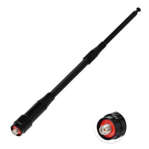 Antena de radioaficionado UHF VHF látigo suave telescópica para Retevis RT-5R RT5 RT-5RV - Imagen 7 de 9