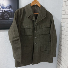 Manteau veste en laine militaire suédoise 1944 WW2 uniforme armée.