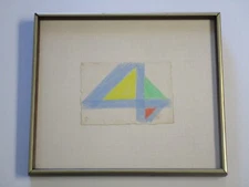 DOMENICO PAULON DRAWING MODERNIST VNTG NY EXPRESSIONISM VINTAGE POP ART ABSTRACT