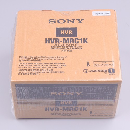 **NEW**SONY HVR-MRC1 Memory Recording Unit + HVRA-CR1 eBay#2021028