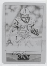 2014 Score Printing Plate Black 1/1 Jonathan Stewart #34 0c3