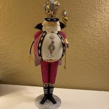 16" Pier 1 Imports King of Diamonds Figurine Collectible Valentine Metal (ofc