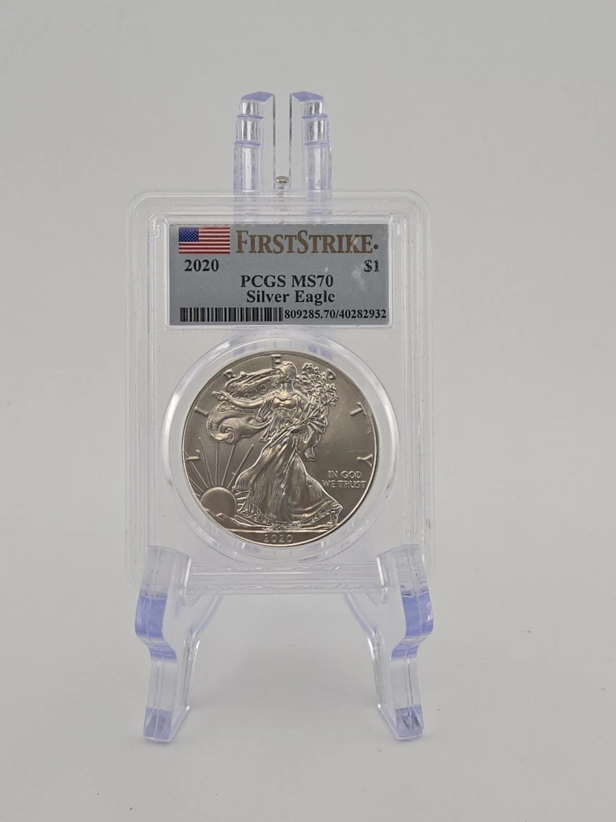 25+ American Eagle MS 70 Graded 2020 Silver Bullion Coins for sale