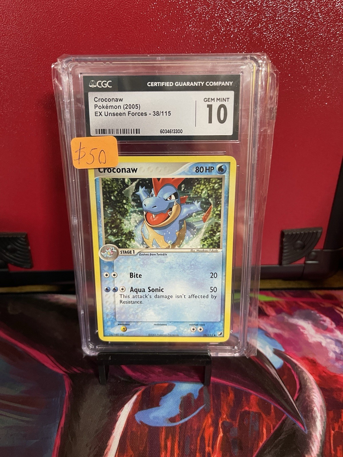 Croconaw 38/115 Unseen Forces Regular PSA/CGC 10