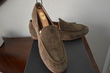 Men's Donald Pliner Brown washed suede loafers - size 8 