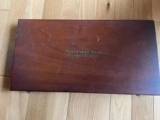 Vintage Brown & Sharpe Wooden Micrometer Case BOX ONLY Collectible USA