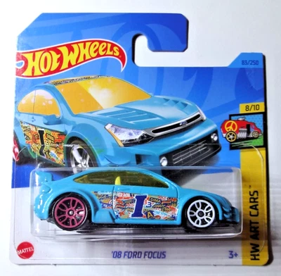 Hot Wheels - '08 Ford Focus - 1:64 - HW Art Cars 2023 - HKH51 - NEU OVP - Bild 1 von 3