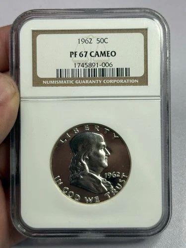 1962 Franklin Half Dollar NGC PF67 Cameo