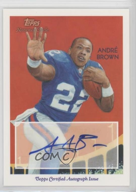 2009 Topps National Chicle Andre Brown #NCA-AB Rookie Auto RC 0af