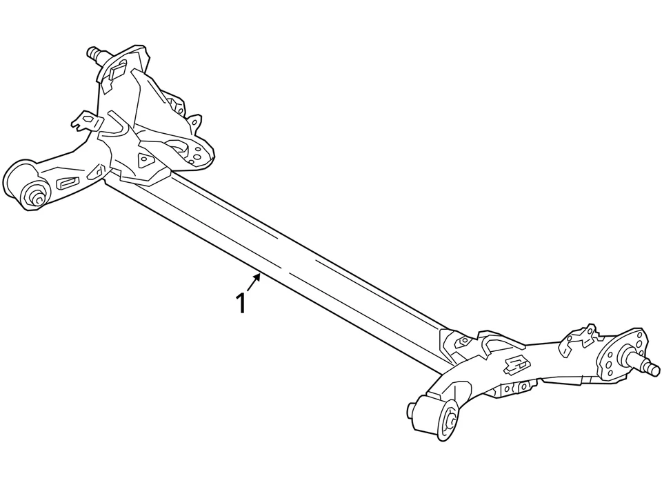 Conjunto de eje de haz trasero Mitsubishi Mirage 2020-2023 (con tambores) 4120A273 Foto 4 de 4