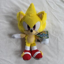 Peluche Jakks Sonic Il Riccio 35° Anniversario 9" Super Sonic da Collezione