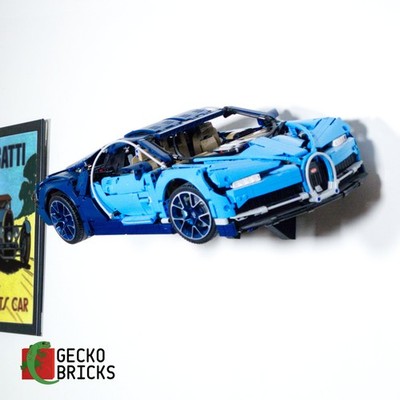 3D Printed Wall Mount for LEGO  Technic Bugatti Chiron 42083 - Gecko Bricks
