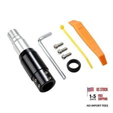 Shifter Gear Shift Knob Adapter, Aluminum Alloy Converter Kit for 1 PC Black