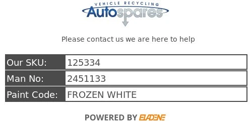 Ford Kuga Mk3 (cx482) 2020 Left Rear Exterior Door Handle Frozen White 2451133 - Picture 7 of 11