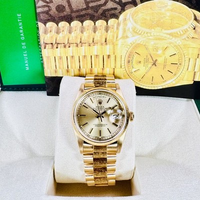 Rolex Day-Date 18078 Bark President Bracelet | eBay